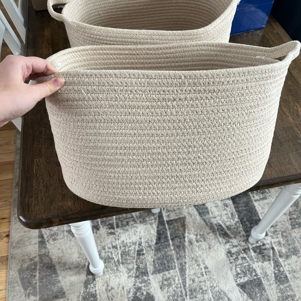 Pair of matching tote baskets!